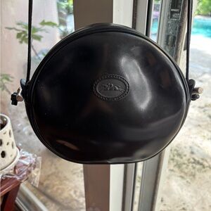 BlackLongchamps Leather Crossbody Bag